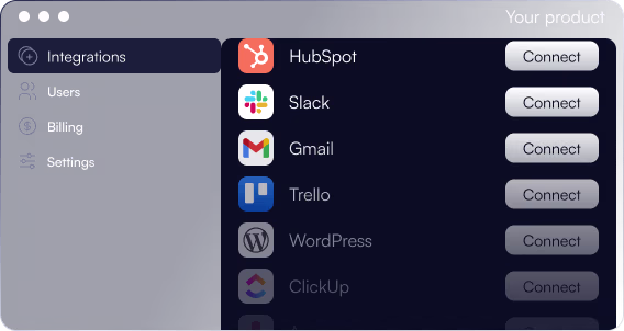 Select another SaaS to import data from